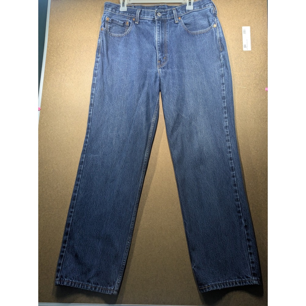Levis 550 Relaxed Fit Blue Denim Jeans Mens 36x32 Medium Wash 00550-0216